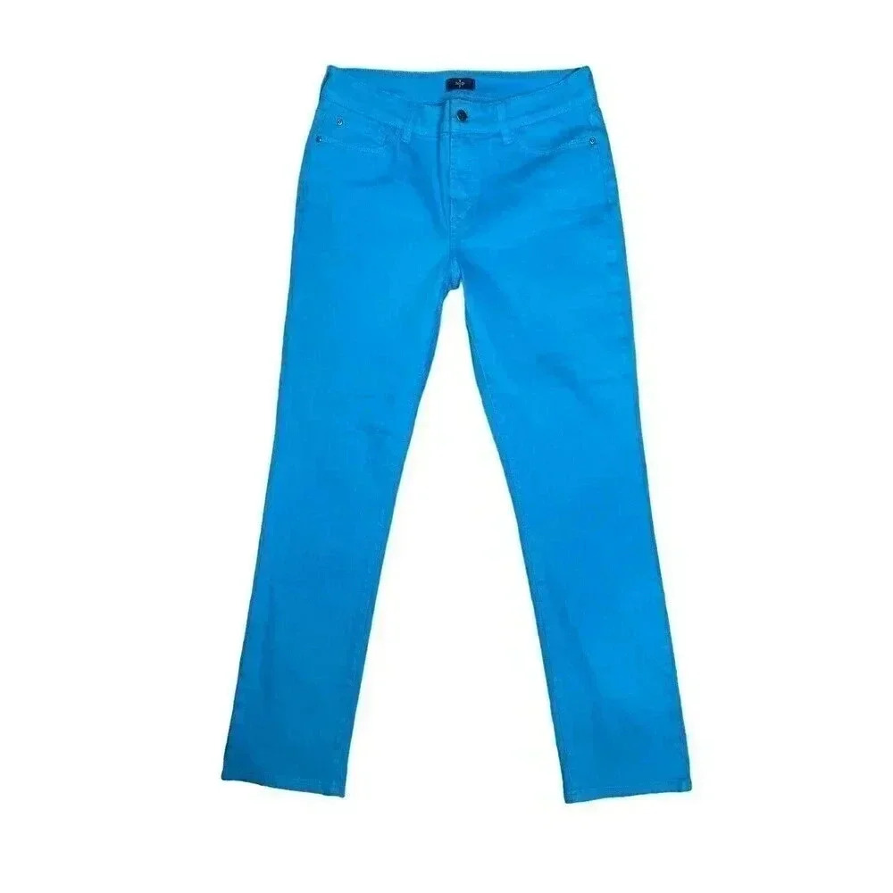 NYDJ NWOT Slimming Lift Tuck Skinnny Jean Beachy Blue Size 10